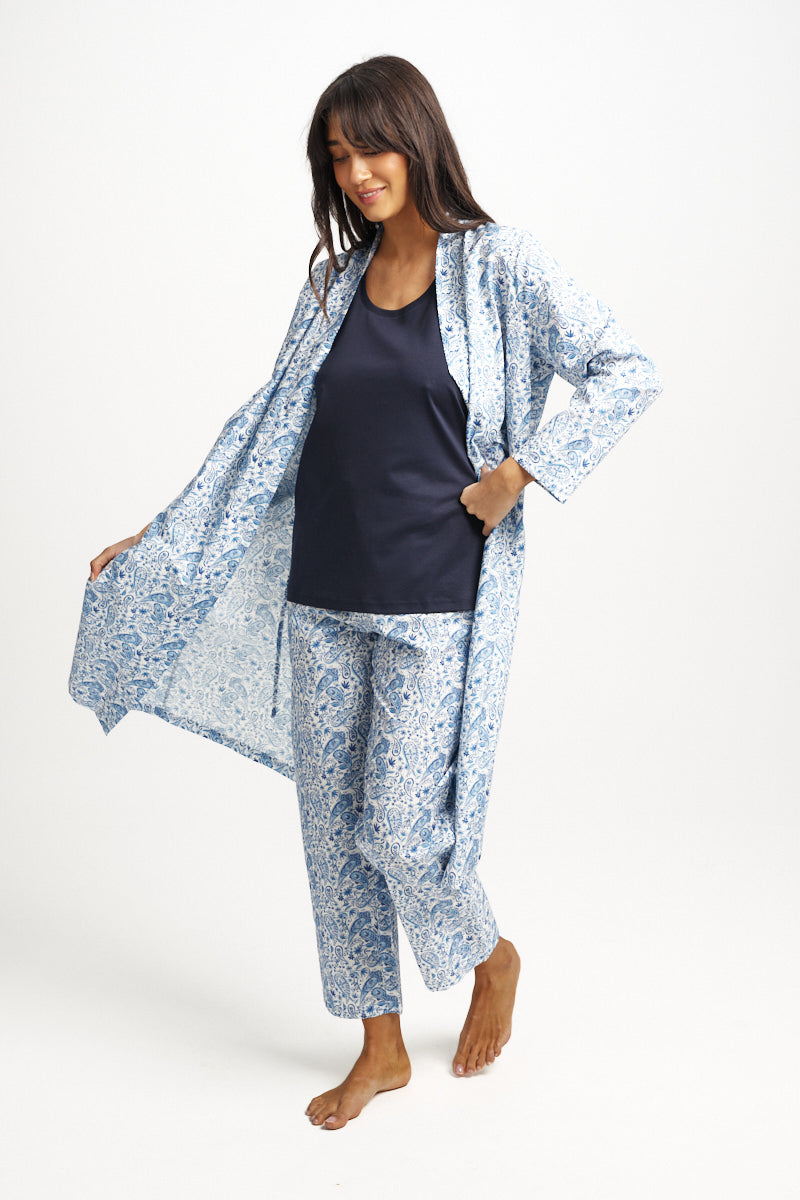 Cotton Silk Pant Paisley