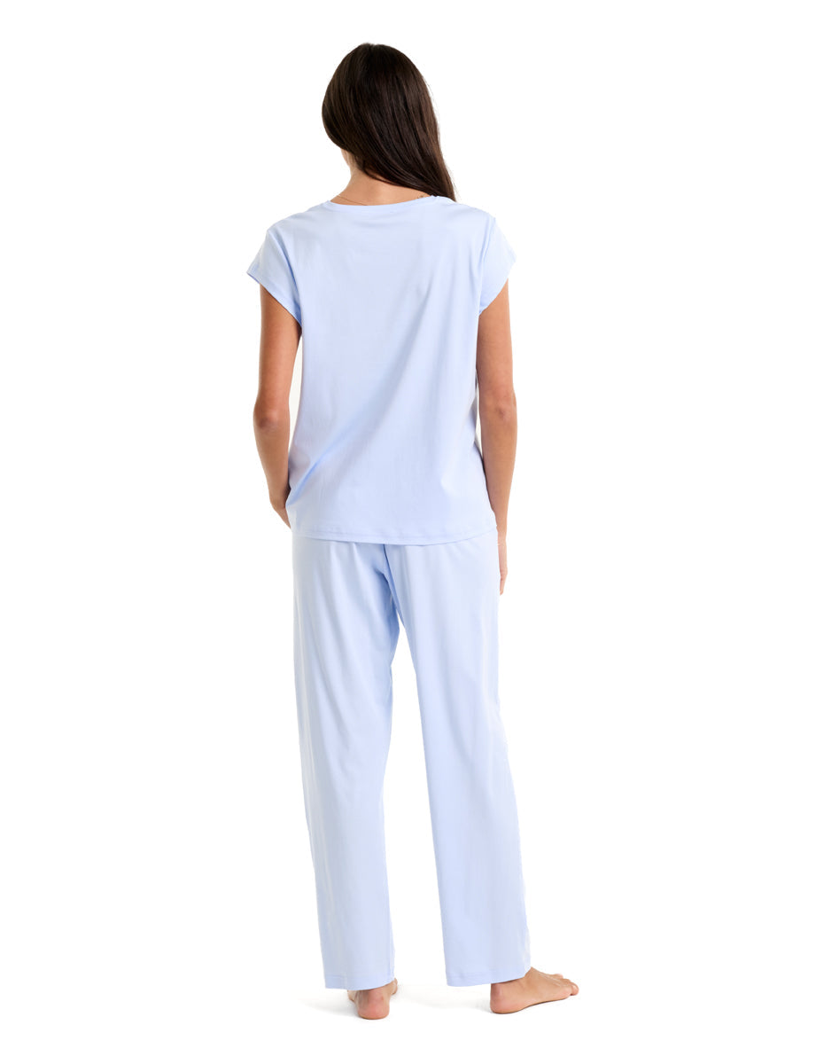 New Supima Cotton Tee Cashmere Blue