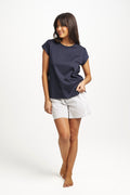 New Supima Cotton Tee Midnight