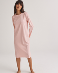 Supima Cotton Long Sleeve Tee Nightie Rosewater