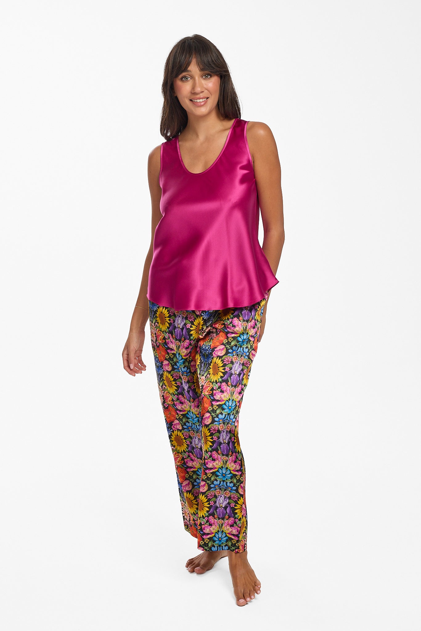 Liberty Silk Sleep Pant Floral Muse