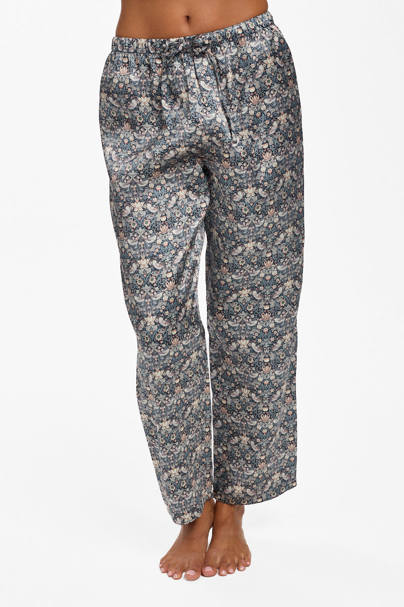 Liberty Silk Sleep Pant Strawberry Thief