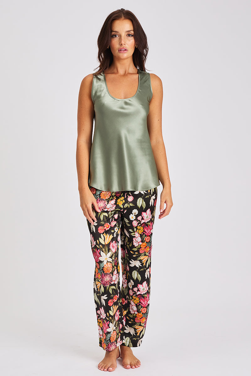 Liberty Silk Sleep Pant Stately Boutique Blue