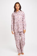 Brushed Cotton PJ Set Floral Bloom
