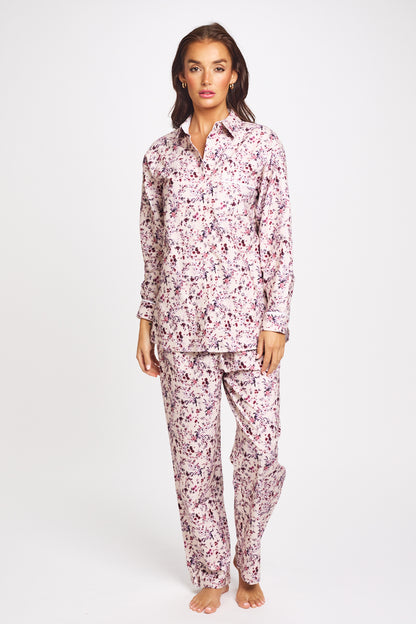 New Brushed Cotton PJ Set Floral Bloom