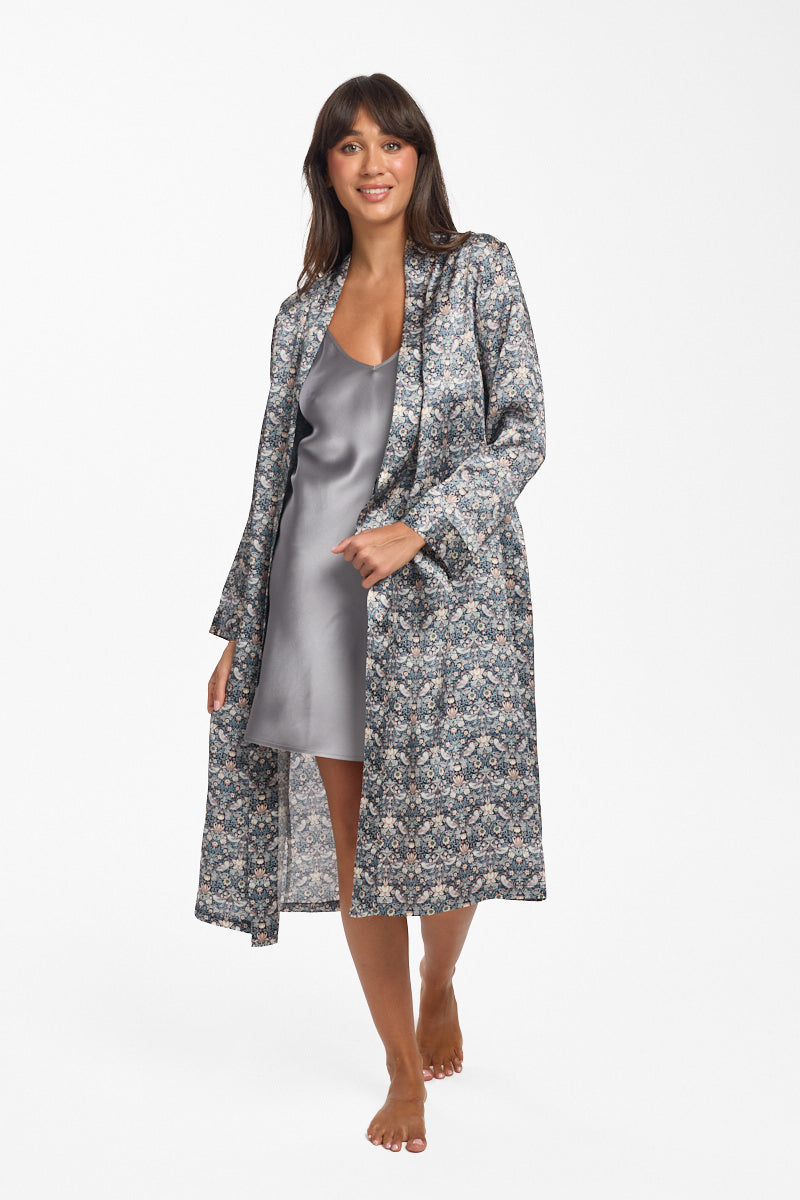 Liberty Silk Robe Strawberry Thief