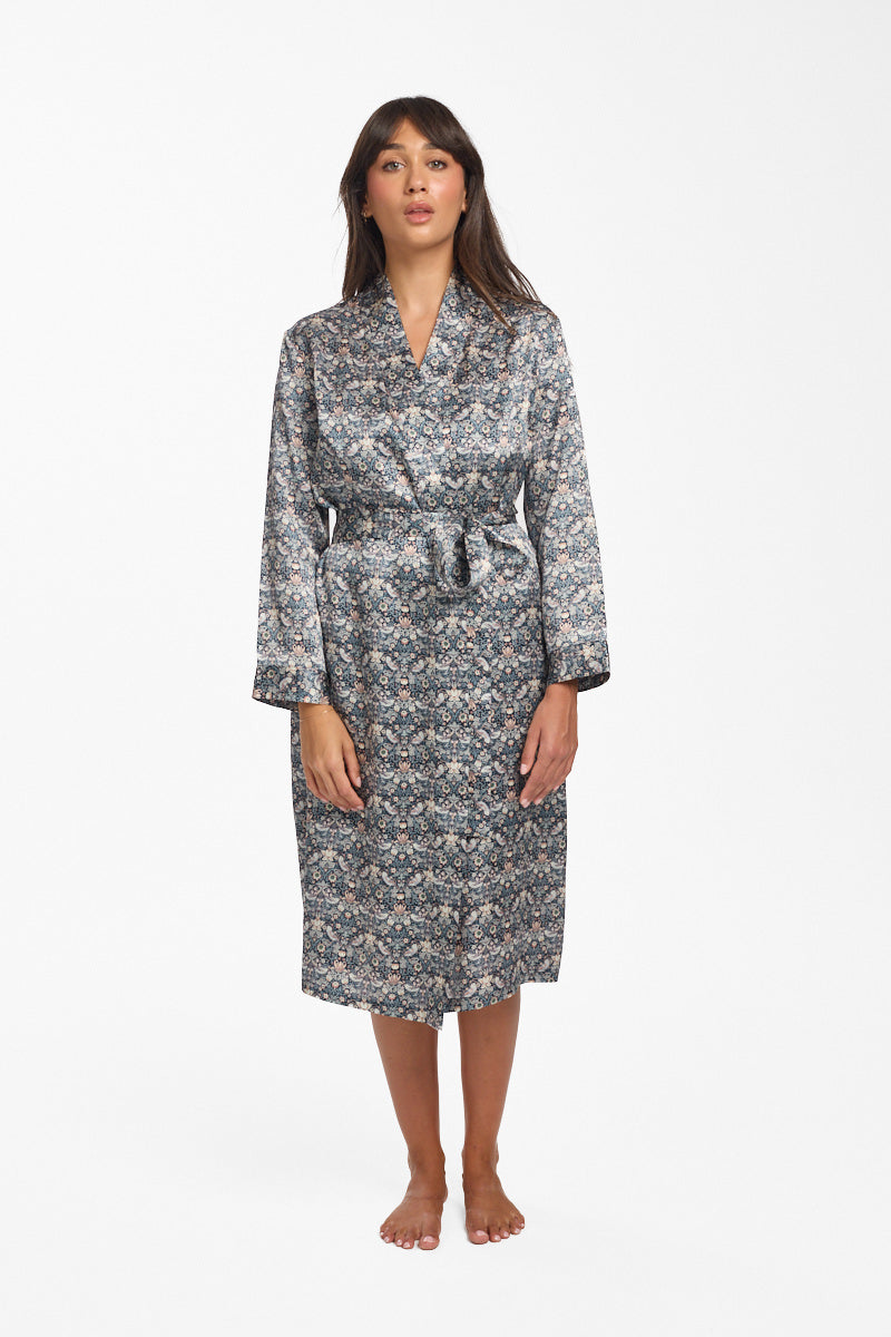 Liberty Silk Robe Strawberry Thief