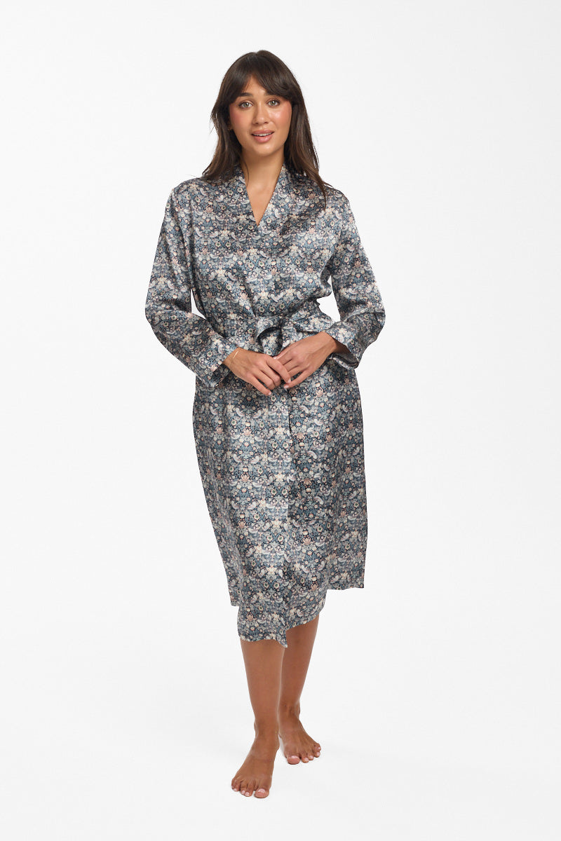 Liberty Silk Robe Strawberry Thief