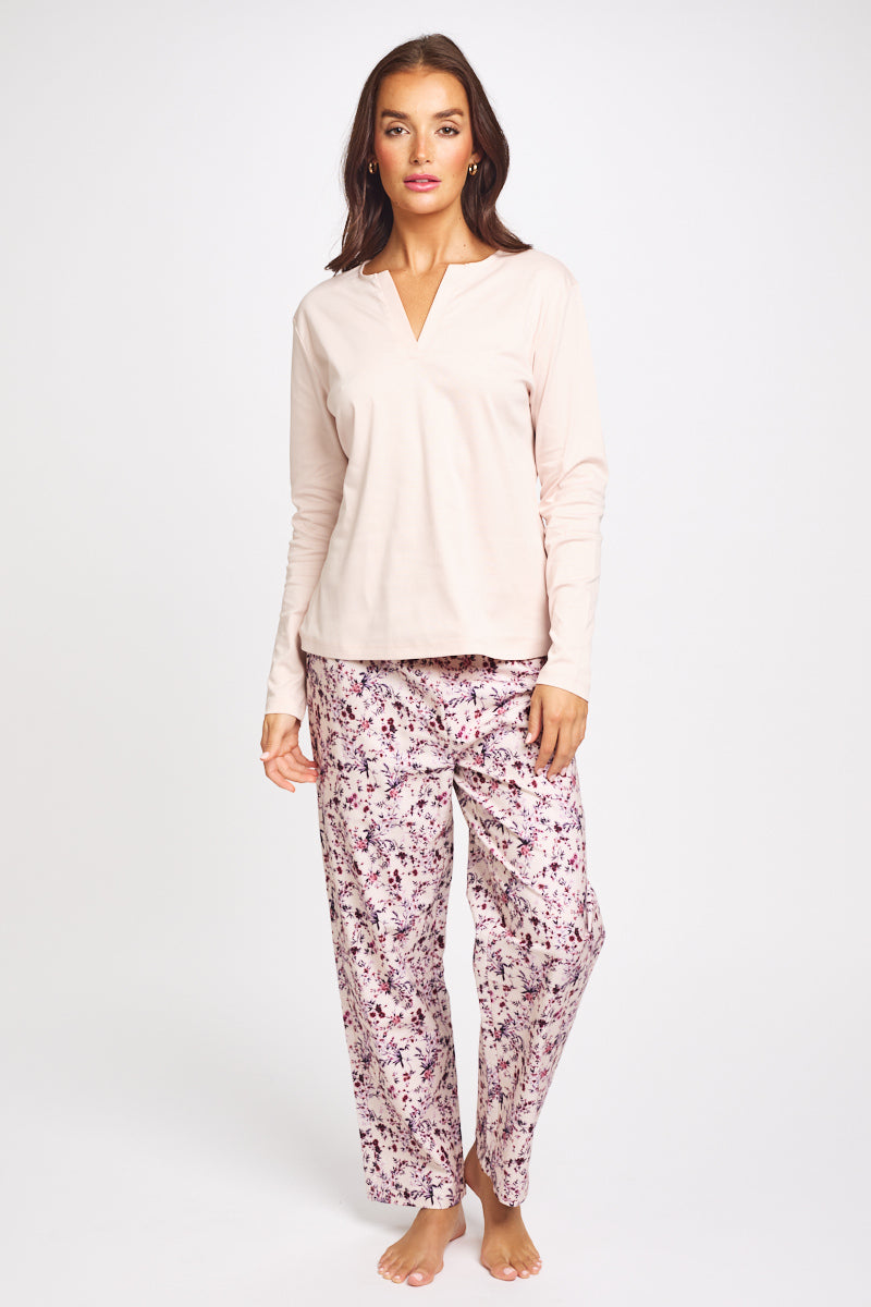 Brushed Cosy Cotton Pant Bloom