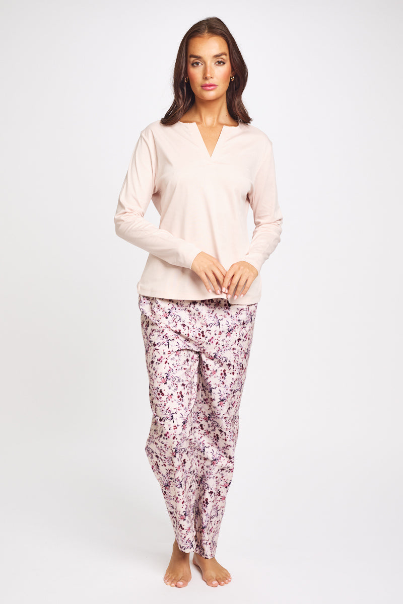 Brushed Cosy Cotton Pant Bloom