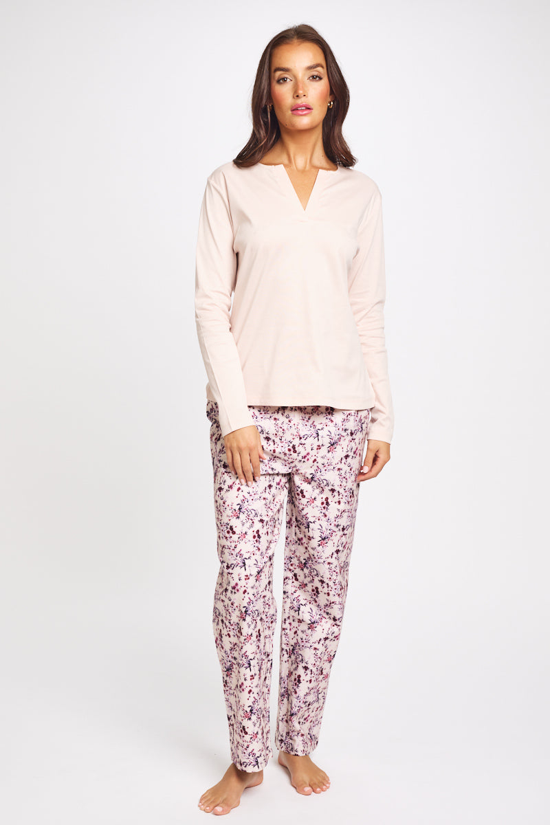 Brushed Cosy Cotton Pant Bloom