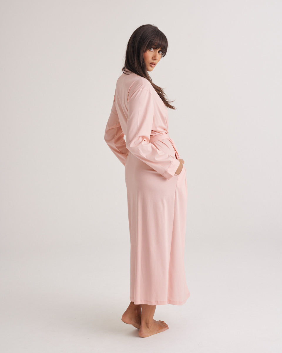 Supima Cotton Robe - Pink