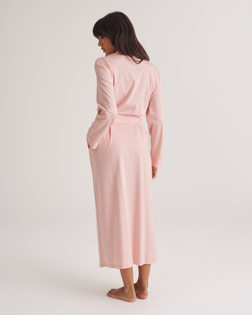 Supima Cotton Robe - Pink