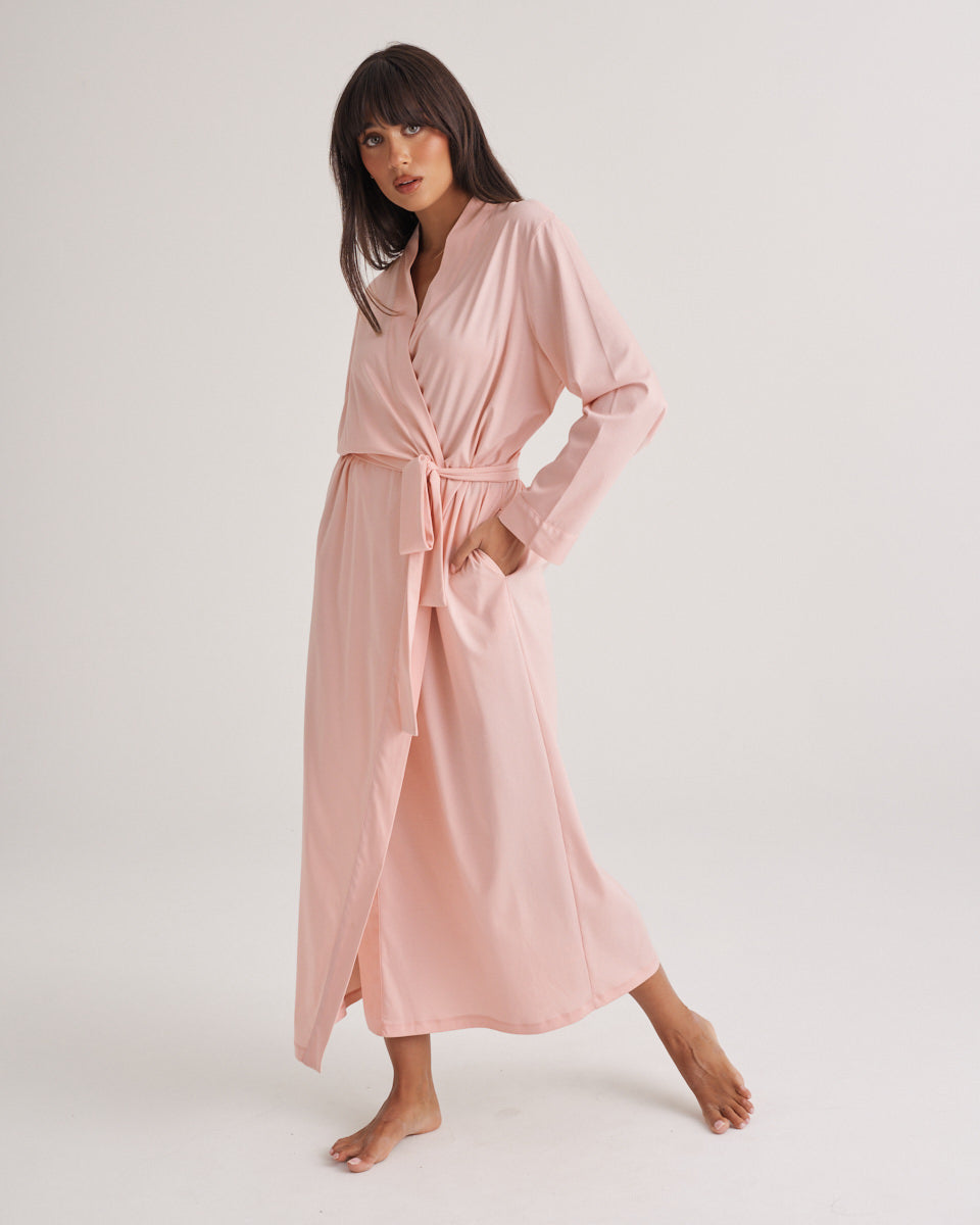 Supima Cotton Robe - Pink
