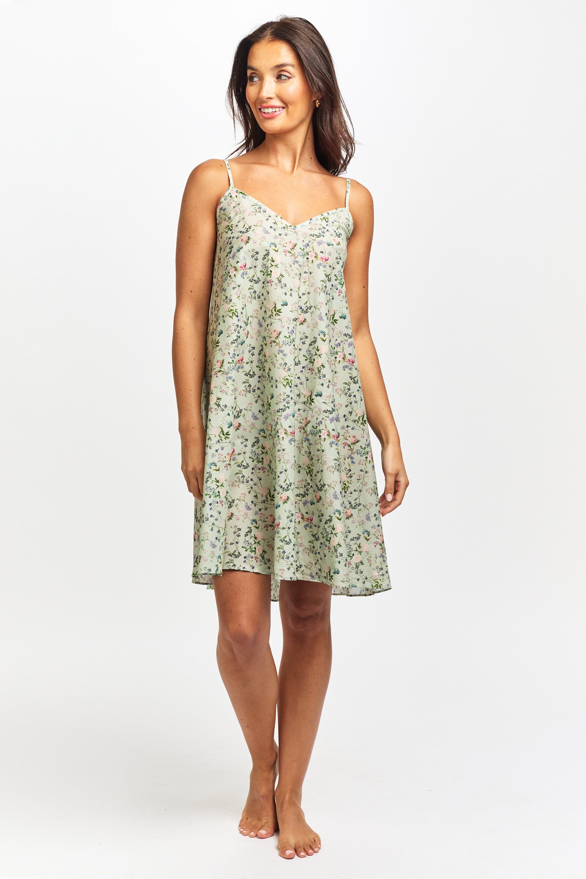 Pure Cotton Voile A-Line Nightie Botanica