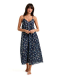 Pure Cotton Voile A-Line Long Nightie MoonLit Garden