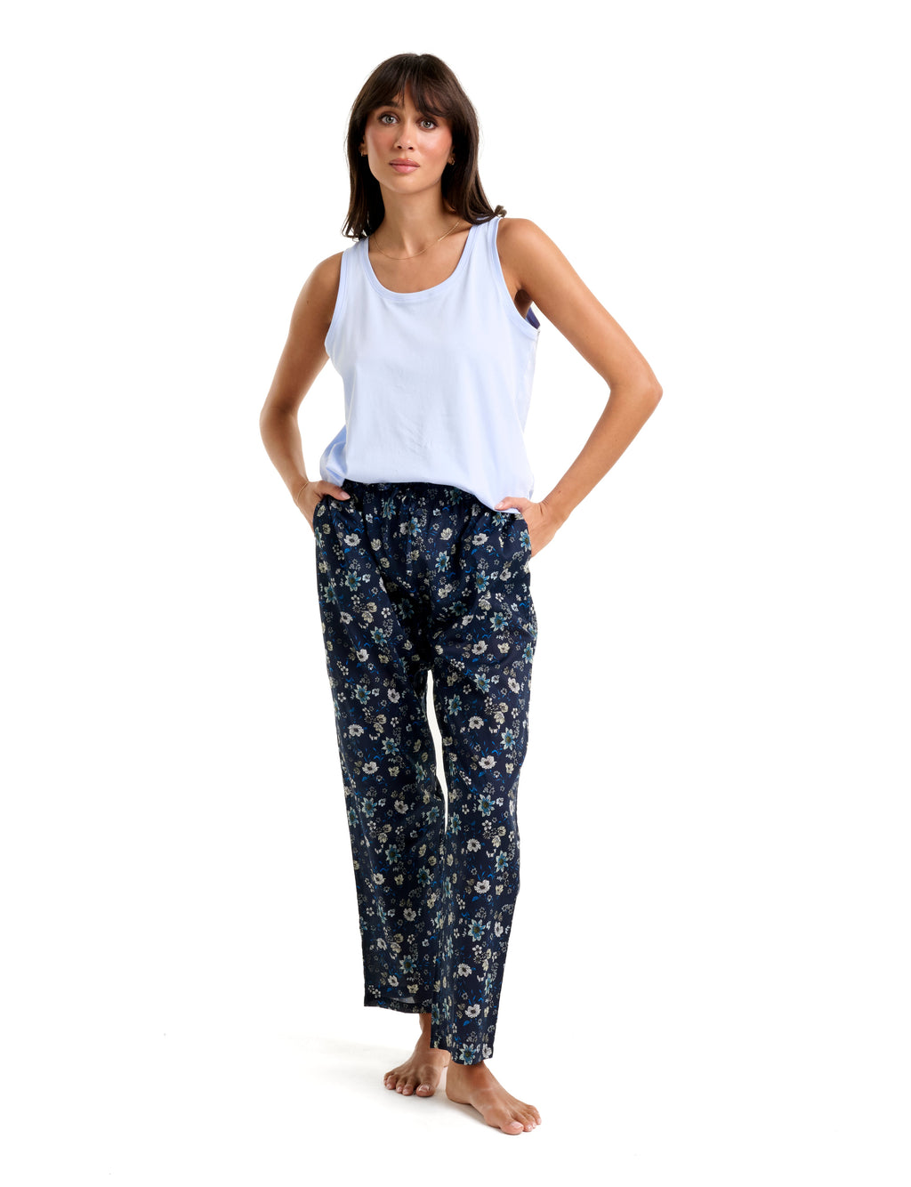 Pure Cotton Voile Pant MoonLit Garden