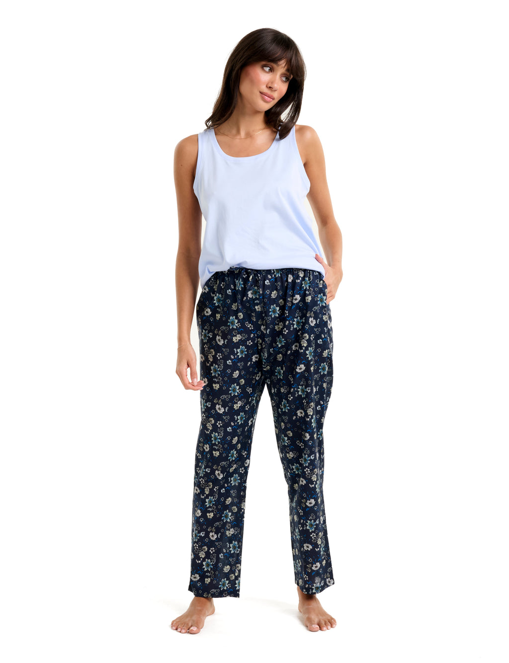Pure Cotton Voile Pant MoonLit Garden