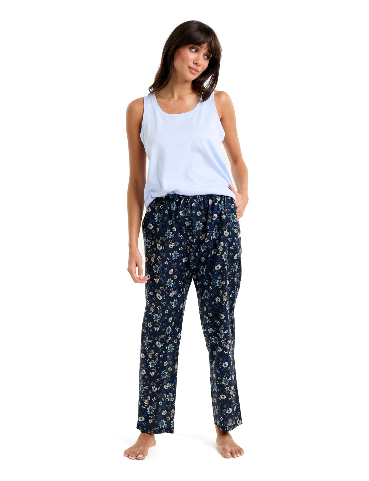 Pure Cotton Voile Pant MoonLit Garden