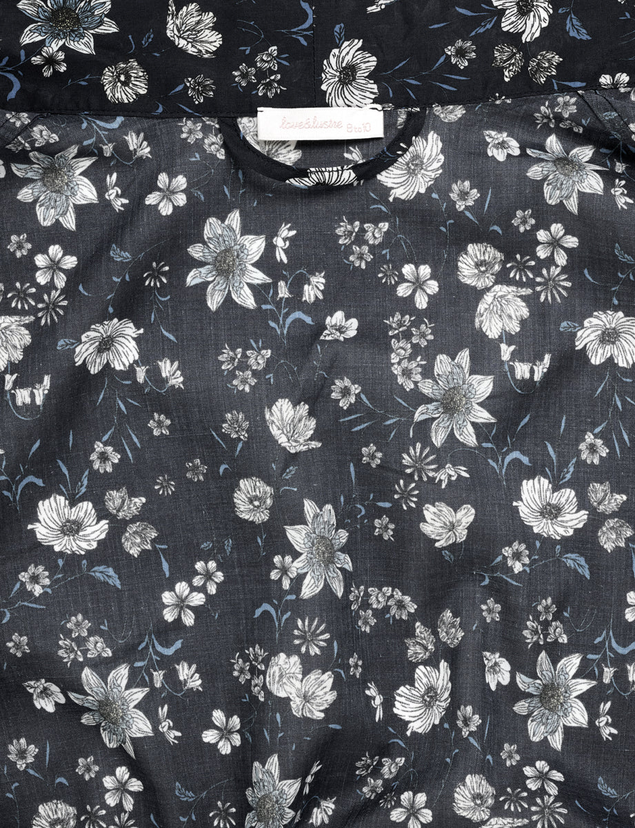 Pure Cotton Voile Boxer in Moonlit Garden