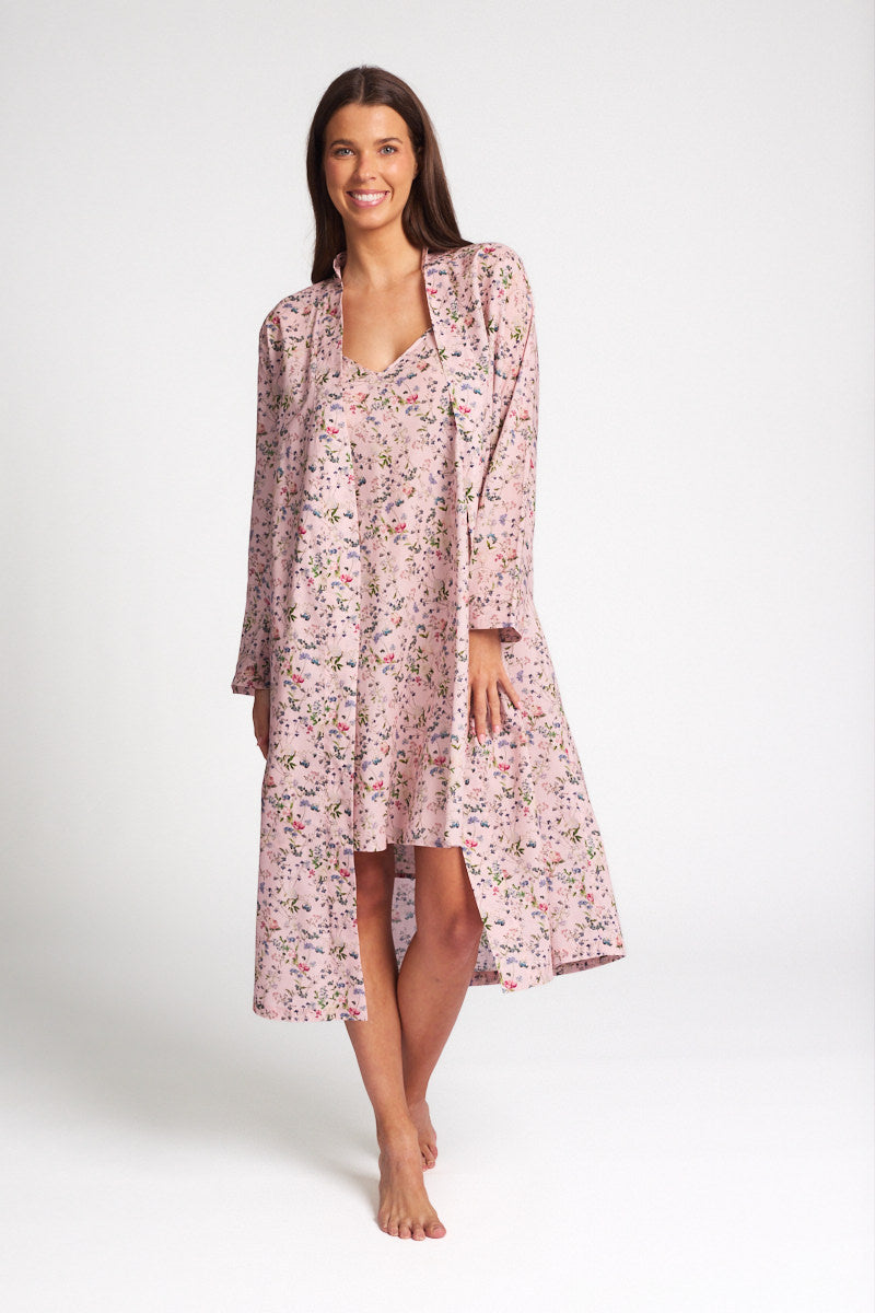 Cotton Voile Robe Botanica Pink