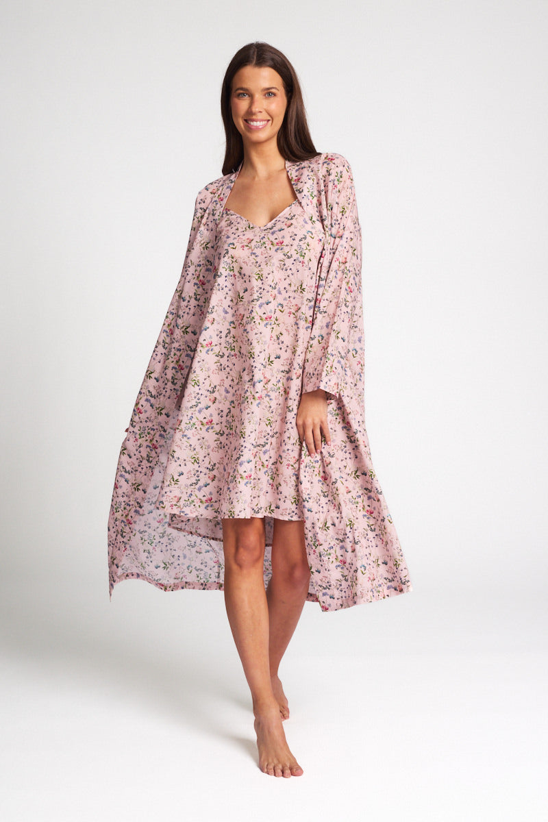 Cotton Voile Robe Botanica Pink