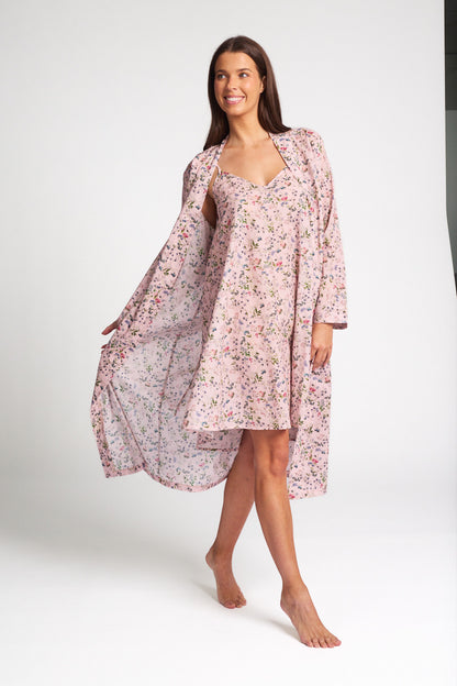 Cotton Voile Robe Botanica Pink