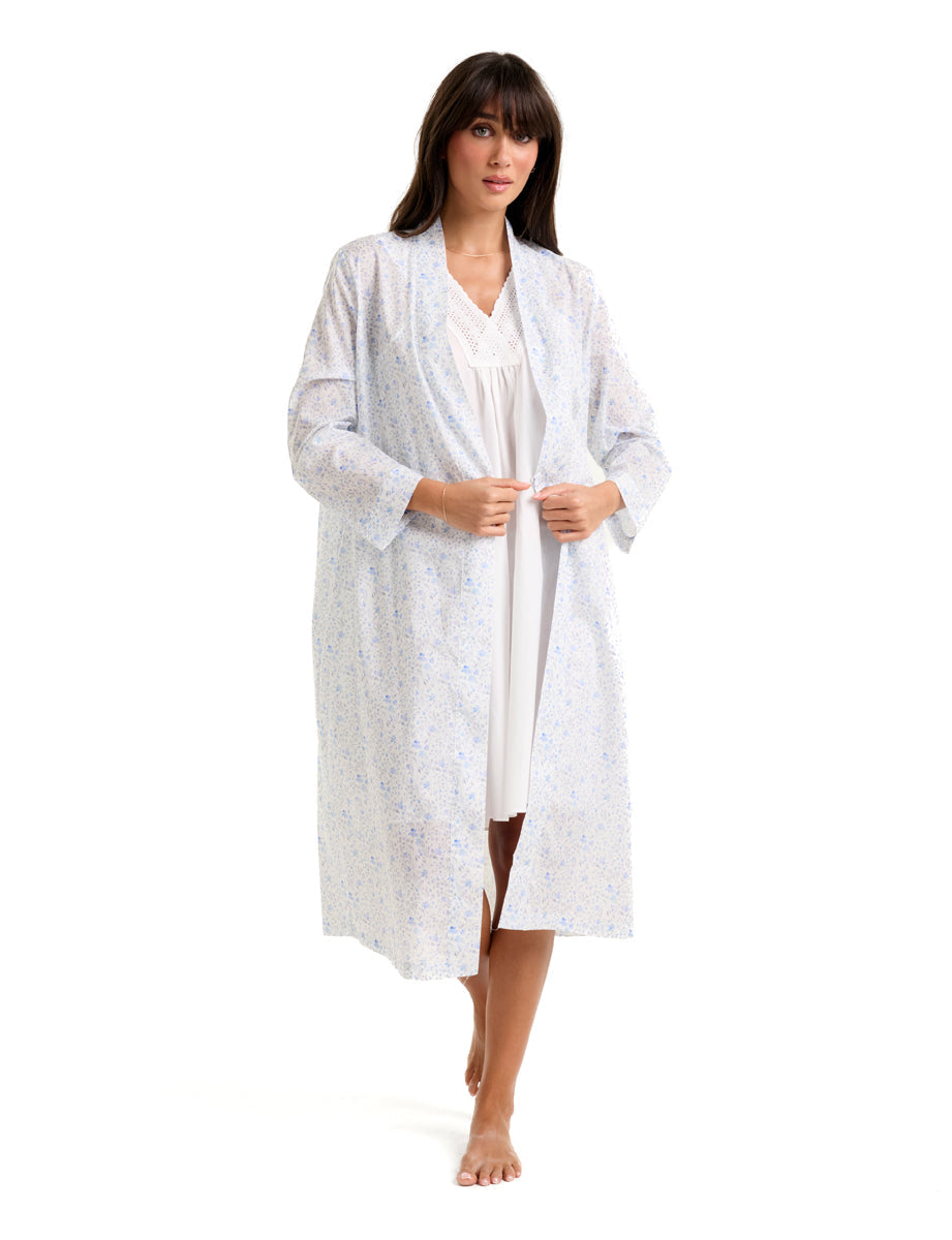 Cotton Voile Robe Trailing Meadow