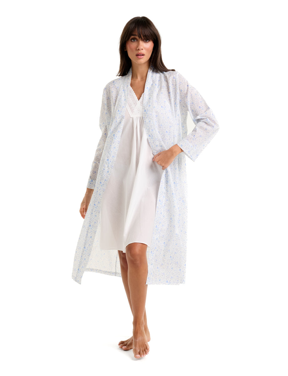 Cotton Voile Robe Trailing Meadow