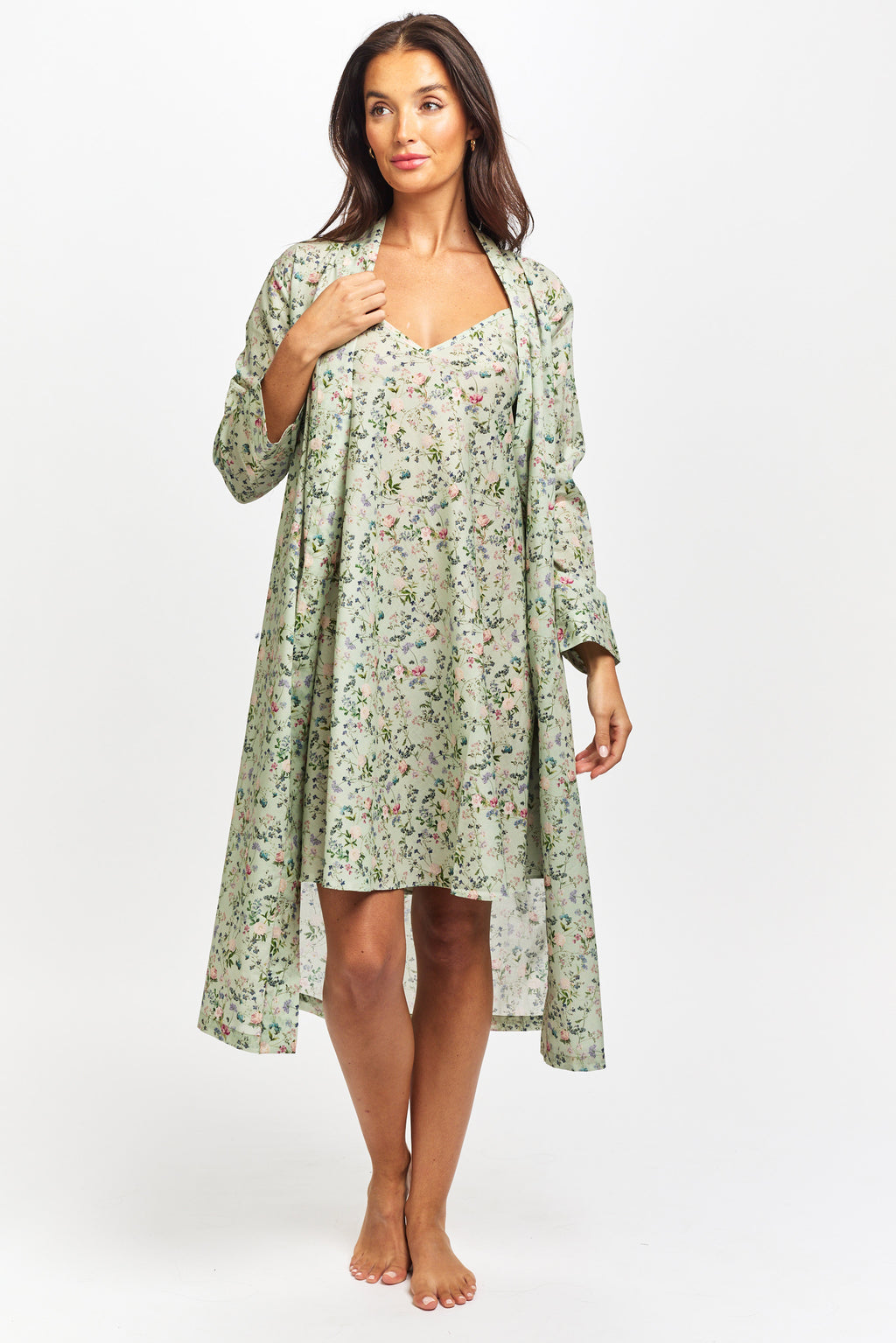 Pure Cotton Voile A-Line Nightie Botanica