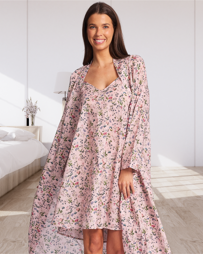 Cotton Voile Robe Botanica Pink