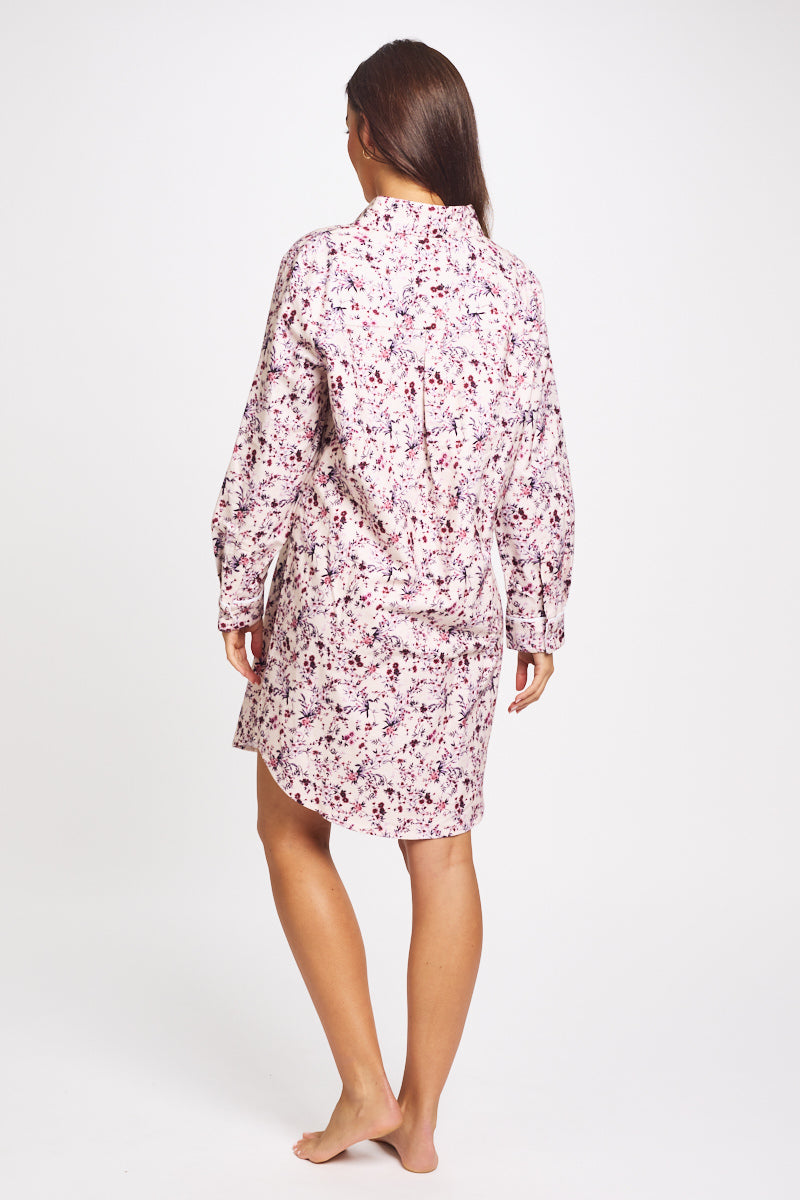 Brushed Cotton Nightshirt Floral Bloom