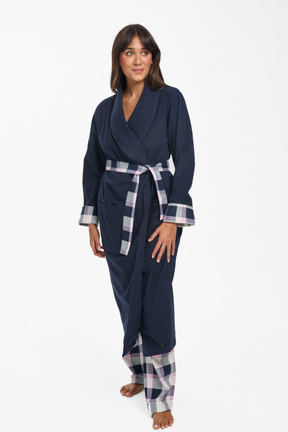 New Brushed Cotton Check Nightshirt