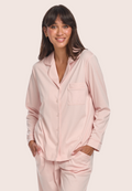 Supima Cotton Piped PJ Top Rosewater