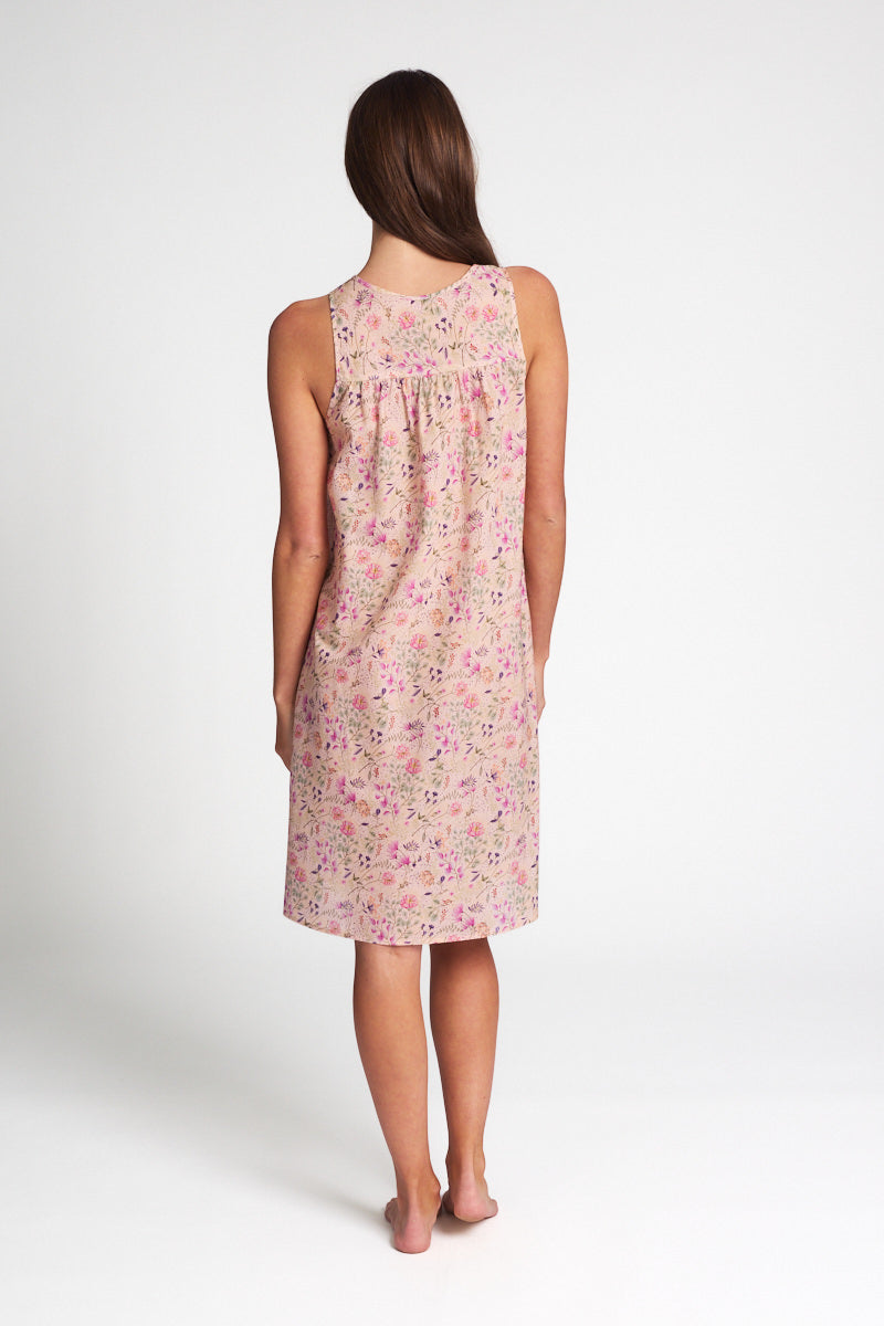 Pure Cotton Voile BuiltUp Nightie Ditzy Blossom