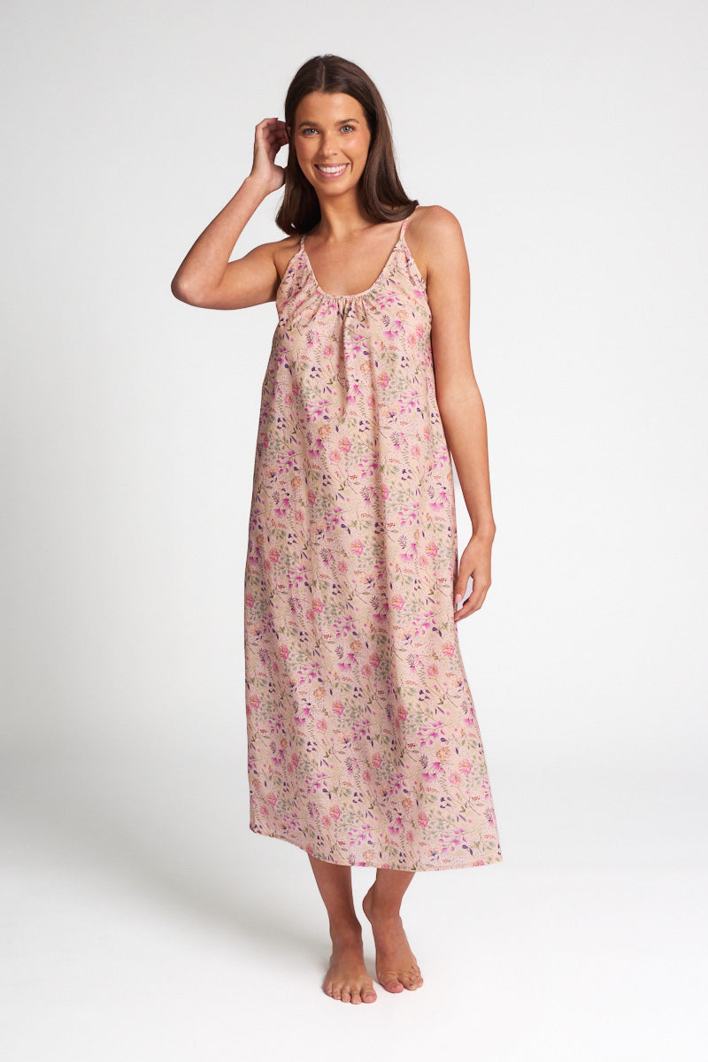 Cotton Voile Stappy Nightie Ditzy Blossom