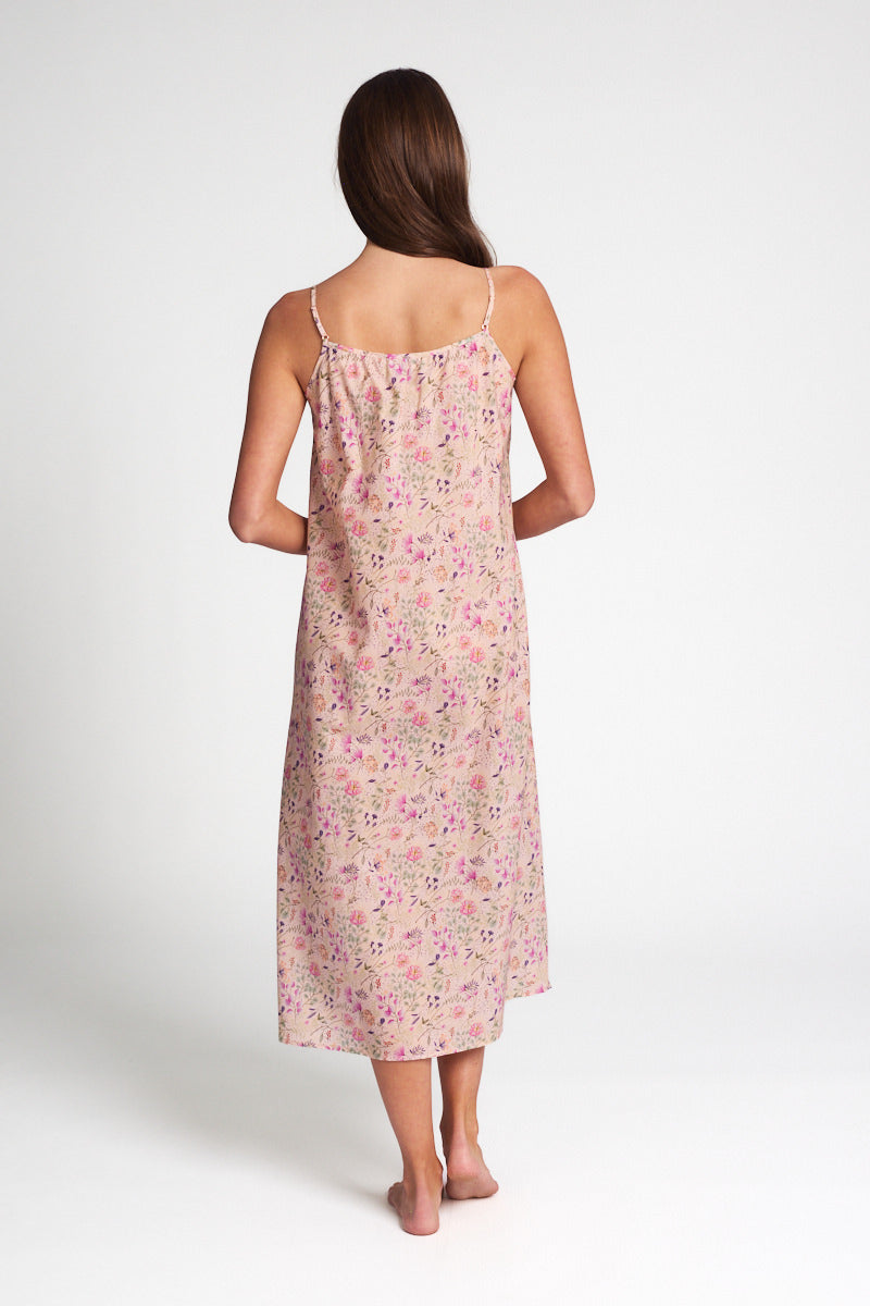 Cotton Voile Stappy Nightie Ditzy Blossom