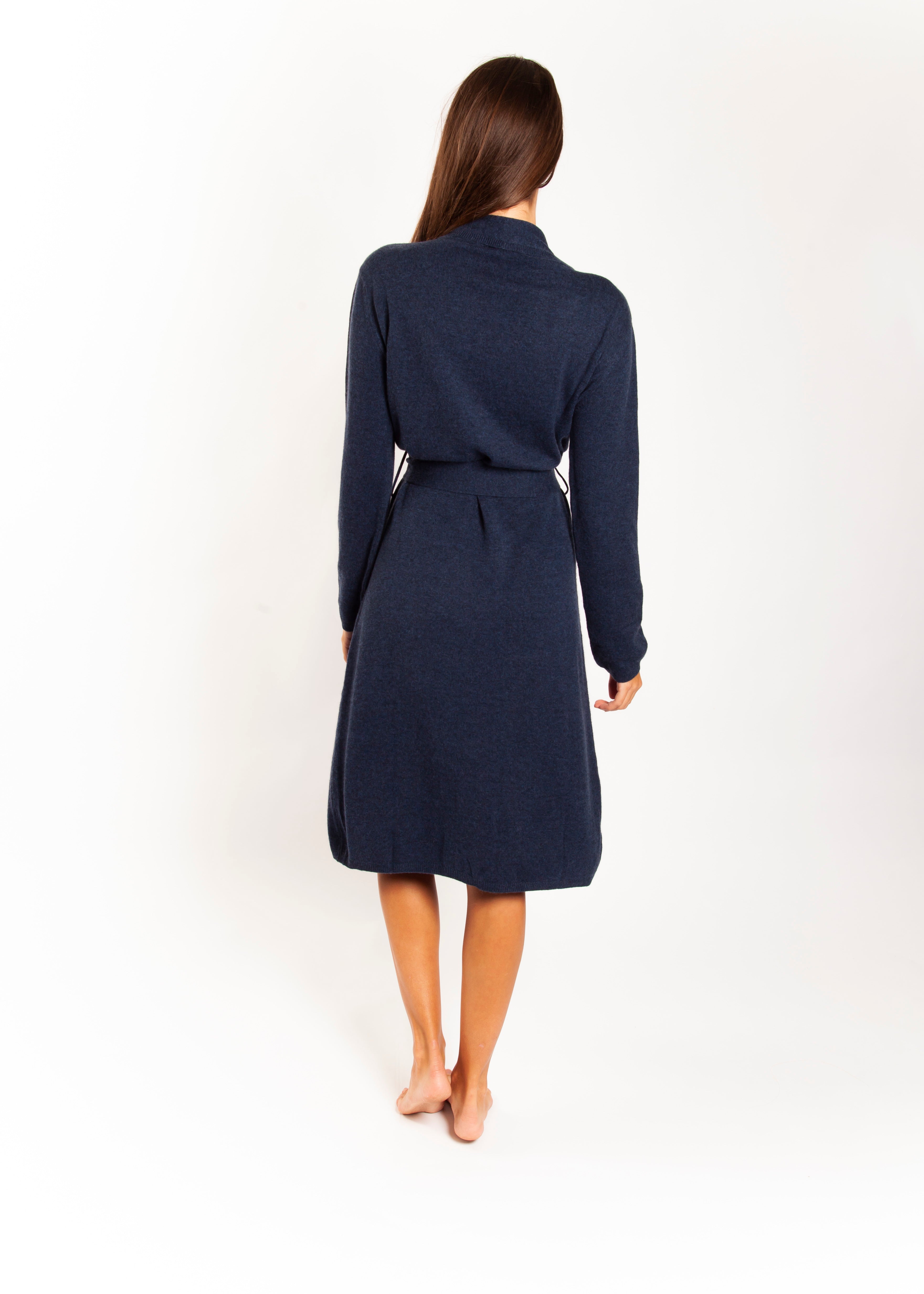 Cashmere Robe Navy