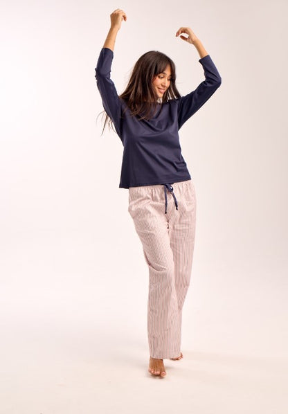 New Supima Cotton Crew Navy