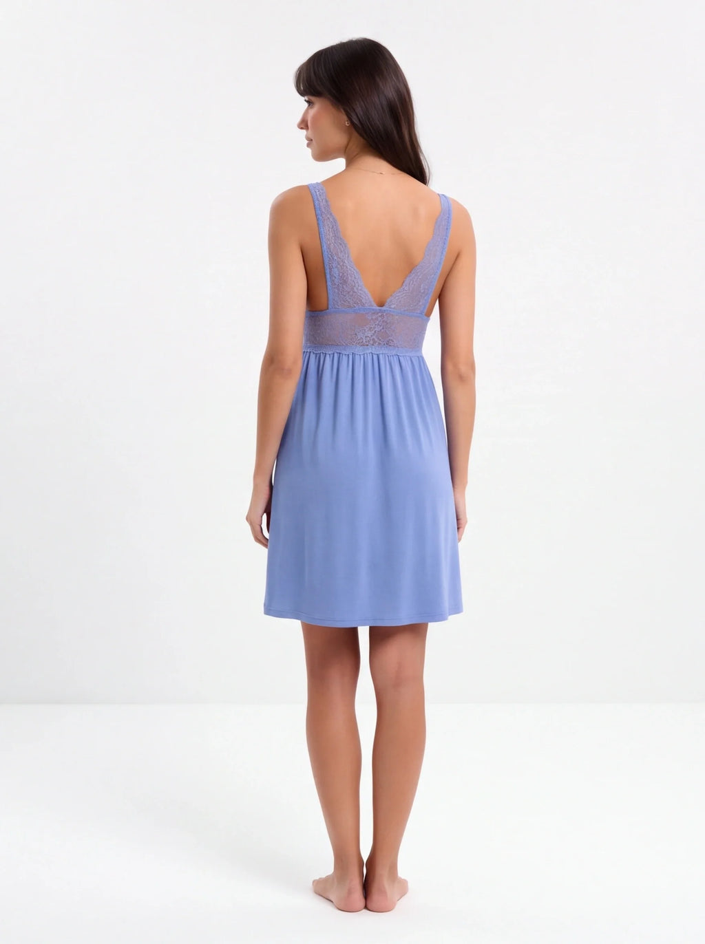 Butterfly Short Nightdress Colony Blue