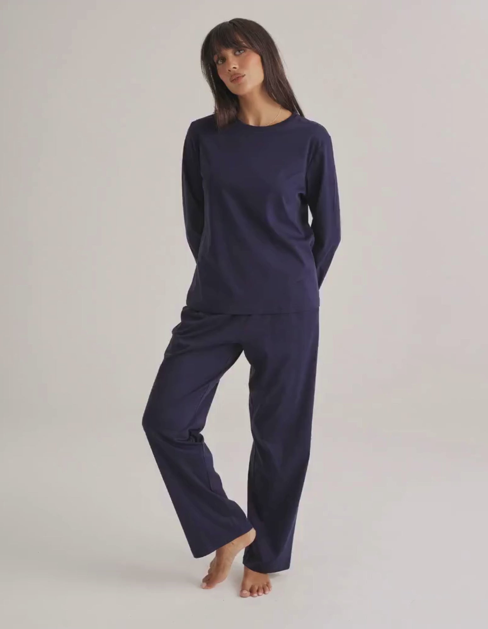 Supima Cotton Crew Navy
