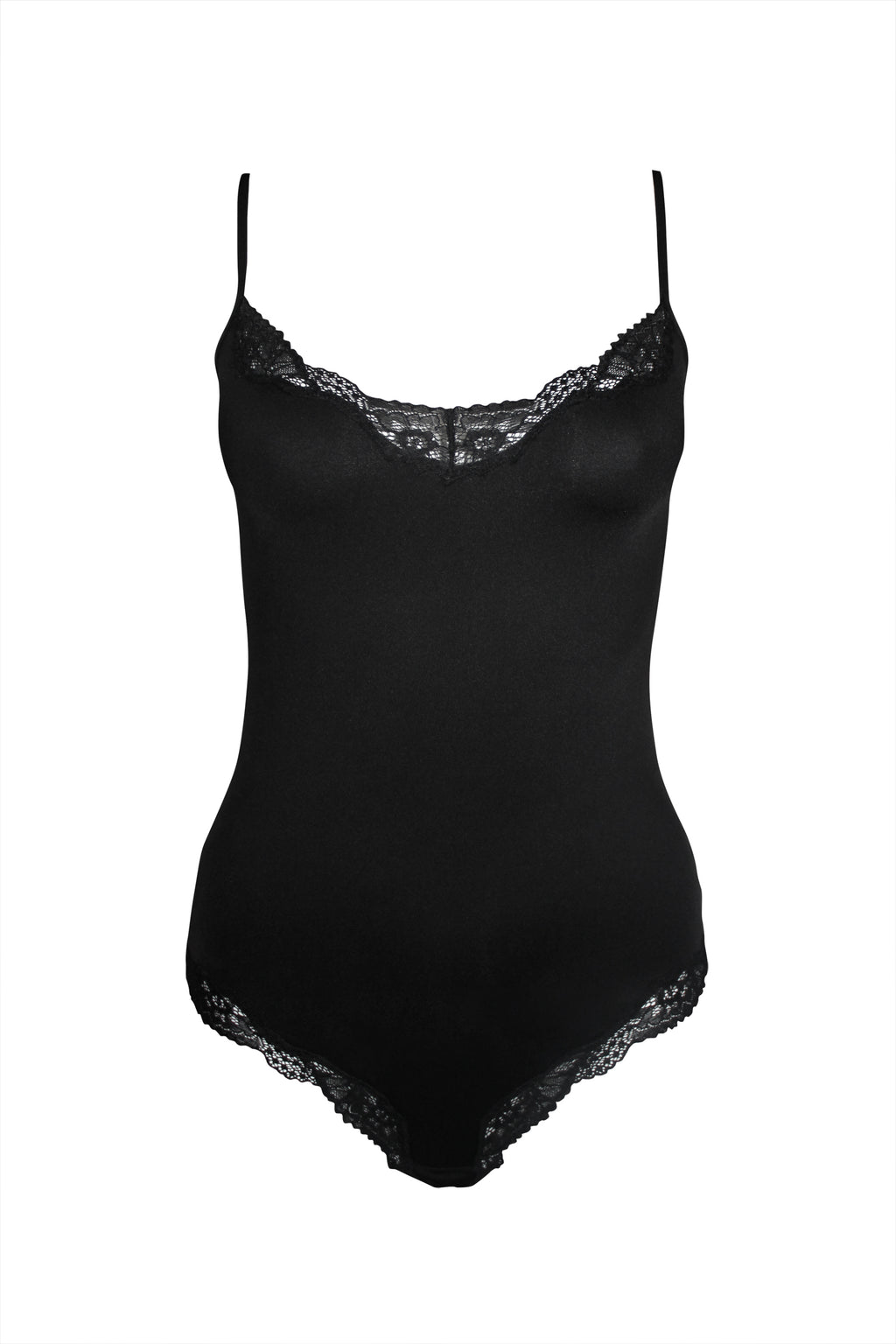 Classic Lace Bodysuit Black