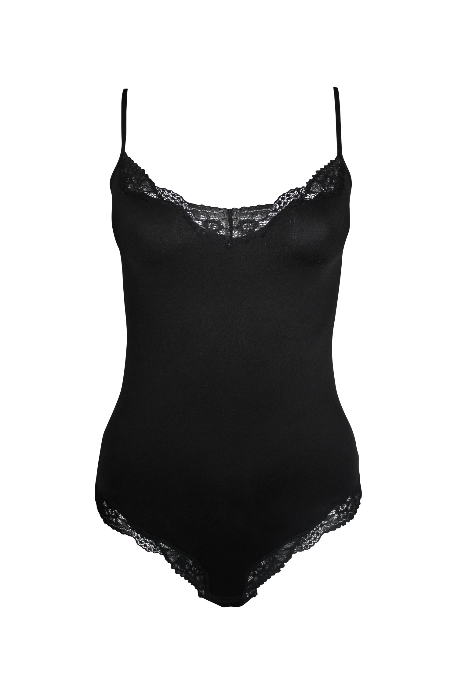 Classic Lace Bodysuit Black