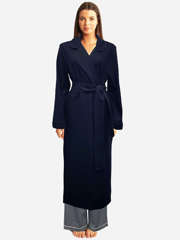 Pure Wool Robe Midnight