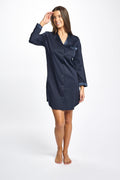 Silk Trim Premium Supima Cotton NightShirt Midnight